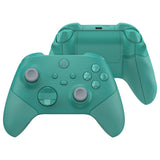 eXtremeRate ASR Version Performance Redesigned Full Set Shell Buttons with Ergonomic Trigger Stop Rubberized Grip for Xbox Series X/S Controller & Xbox Core Controller - Diamond Teal Green - KDXX3C005