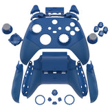 eXtremeRate ASR Version Performance Redesigned Full Set Shell Buttons with Ergonomic Trigger Stop Rubberized Grip for Xbox Series X/S Controller & Xbox Core Controller - Diamond Yale Blue - KDXX3C001