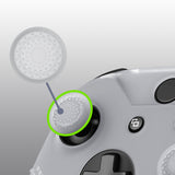 eXtremeRate PlayVital Soft Anti-slip Silicone Case Cover Thumb Stick Grip Caps Protector Skins for Microsoft Xbox One X & One S Controller Semi-transparent Clear-XBOWP0007GC
