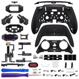 eXtremeRate BEYOND Back Paddles Kit with OLED Display & Redesigned Ergonomic Grips for PS5 Edge Controller - Rubberized Black - BYNEGU001