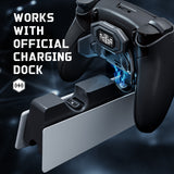 eXtremeRate BEYOND Back Paddles Kit with OLED Display & Redesigned Ergonomic Grips for PS5 Edge Controller - Rubberized Black - BYNEGU001