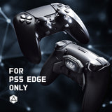 eXtremeRate BEYOND Back Paddles Kit with OLED Display & Redesigned Ergonomic Grips for PS5 Edge Controller - Rubberized Black - BYNEGU001