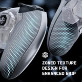 eXtremeRate BEYOND Back Paddles Kit with OLED Display & Redesigned Ergonomic Grips for PS5 Edge Controller - Rubberized Clear & Gray - BYNEGU005