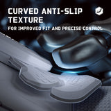 eXtremeRate BEYOND Back Paddles Kit with OLED Display & Redesigned Ergonomic Grips for PS5 Edge Controller - Rubberized New Hope Gray & Classic Gray - BYNEGU004