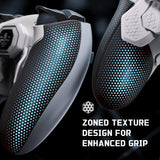 eXtremeRate BEYOND Back Paddles Kit with OLED Display & Redesigned Ergonomic Grips for PS5 Edge Controller - Rubberized White & Black - BYNEGU003