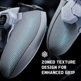 eXtremeRate BEYOND Back Paddles Kit with OLED Display & Redesigned Ergonomic Grips for PS5 Edge Controller - Rubberized White & Gray - BYNEGU002