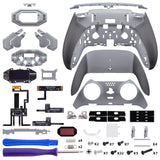 eXtremeRate BEYOND Back Paddles Kit with OLED Display & Redesigned Ergonomic Grips for PS5 Edge Controller - Rubberized New Hope Gray & Classic Gray - BYNEGU004