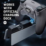 eXtremeRate BEYOND Back Paddles Kit with OLED Display & Redesigned Ergonomic Grips for PS5 Edge Controller - Rubberized New Hope Gray & Classic Gray - BYNEGU004