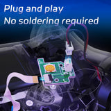 eXtremeRate Back Paddles Replacement Switch Board Kit for PS5 Edge Controller, Custom Redesigned LB RB Buttons Enhancement Repair Parts - Without Back Buttons - VNCEG001
