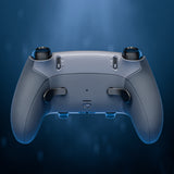 eXtremeRate Beyond-ARC Bottom Shell Kit with Rubberised Grip for PS5 Edge Controller - Dark Gray - CKREGU007