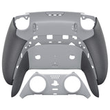 eXtremeRate Beyond-ARC Bottom Shell Kit with Rubberised Grip for PS5 Edge Controller - New Hope Gray & Classic Gray - CKREGU003