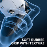 eXtremeRate Beyond-ARC Bottom Shell Kit with Rubberised Grip for PS5 Edge Controller - White Black - CKREGU002