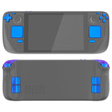eXtremeRate Chameleon Purple Blue Replacement Full Set Buttons for Steam Deck Console - JESDP004
