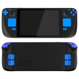 eXtremeRate Chameleon Purple Blue Replacement Full Set Buttons for Steam Deck Console - JESDP004