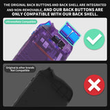 eXtremeRate Chameleon Purple Blue Replacement Full Set Buttons for Steam Deck Console - JESDP004