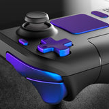 eXtremeRate Chameleon Purple Blue Replacement Full Set Buttons for Steam Deck Console - JESDP004