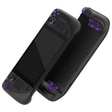 eXtremeRate Clear Atomic Purple Replacement Full Set Buttons for Steam Deck Console - JESDM003