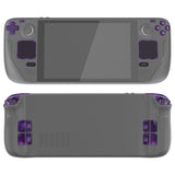 eXtremeRate Clear Atomic Purple Replacement Full Set Buttons for Steam Deck Console - JESDM003