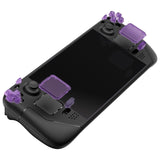 eXtremeRate Clear Atomic Purple Replacement Full Set Buttons for Steam Deck Console - JESDM003