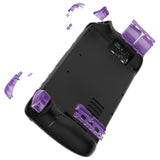 eXtremeRate Clear Atomic Purple Replacement Full Set Buttons for Steam Deck Console - JESDM003
