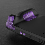 eXtremeRate Clear Atomic Purple Replacement Full Set Buttons for Steam Deck Console - JESDM003