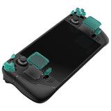 eXtremeRate Clear Emerald Green Replacement Full Set Buttons for Steam Deck Console - JESDM004