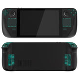eXtremeRate Clear Emerald Green Replacement Full Set Buttons for Steam Deck Console - JESDM004