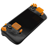 eXtremeRate Clear Orange Replacement Full Set Buttons for Steam Deck Console - JESDM007