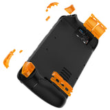 eXtremeRate Clear Orange Replacement Full Set Buttons for Steam Deck Console - JESDM007