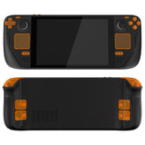 eXtremeRate Clear Orange Replacement Full Set Buttons for Steam Deck Console - JESDM007