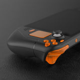 eXtremeRate Clear Orange Replacement Full Set Buttons for Steam Deck Console - JESDM007