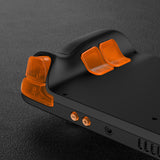 eXtremeRate Clear Orange Replacement Full Set Buttons for Steam Deck Console - JESDM007