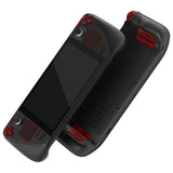 eXtremeRate Clear Red Replacement Full Set Buttons for Steam Deck Console - JESDM006