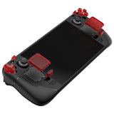 eXtremeRate Clear Red Replacement Full Set Buttons for Steam Deck Console - JESDM006