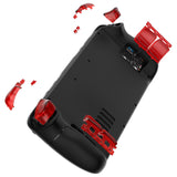 eXtremeRate Clear Red Replacement Full Set Buttons for Steam Deck Console - JESDM006