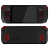 eXtremeRate Clear Red Replacement Full Set Buttons for Steam Deck Console - JESDM006