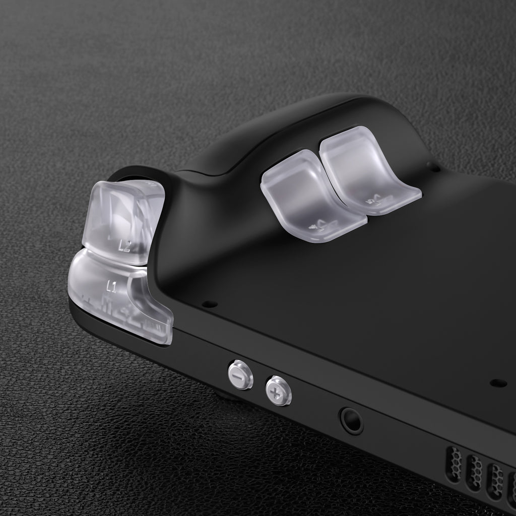 eXtremeRate Clear Replacement Full Set Buttons for Steam Deck Console ...