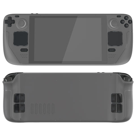eXtremeRate Clear Slate Black Replacement Full Set Buttons for Steam Deck Console - JESDM002