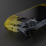 eXtremeRate Replacement Gradient Black Yellow Full Set Shell with Buttons for Steam Deck LCD - QESDP015