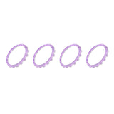 eXtremeRate Clear Atomic Purple Replacement Accessories for PS5 Controller, Custom Accent Rings for PS5 Controller - Controller NOT Included - JPF5031