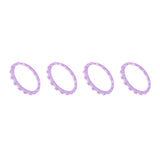 eXtremeRate Clear Atomic Purple Replacement Accessories for PS5 Controller, Custom Accent Rings for PS5 Controller - Controller NOT Included - JPF5031
