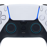 eXtremeRate Clear Cyan Blue Replacement Accessories for PS5 Controller, Custom Accent Rings for PS5 Controller - Controller NOT Included - JPF5032