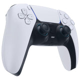 eXtremeRate Clear Cyan Blue Replacement Accessories for PS5 Controller, Custom Accent Rings for PS5 Controller - Controller NOT Included - JPF5032