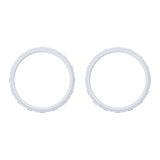 eXtremeRate Original White Replacement Accessories for PS5 Controller, Custom Accent Rings for PS5 Controller - Controller NOT Included - JPF5030