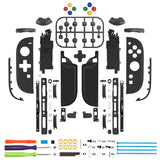 eXtremeRate D-Pad Version Replacement Full Set Shell Case with Buttons for Joycon 2 of Nintendo Switch 2 - Deluxe Version - Black - SZMNTM007