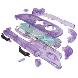 eXtremeRate D-Pad Version Replacement Full Set Shell Case with Buttons for Joycon 2 of Nintendo Switch 2 - Deluxe Version - Clear Atomic Purple - SZMNTM001