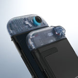 eXtremeRate D-Pad Version Replacement Full Set Shell Case with Buttons for Joycon 2 of Nintendo Switch 2 - Deluxe Version - Clear Glacier Blue - SZMNTM003