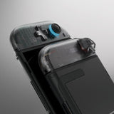 eXtremeRate D-Pad Version Replacement Full Set Shell Case with Buttons for Joycon 2 of Nintendo Switch 2 - Deluxe Version - Clear Slate Black - SZMNTM002