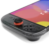 eXtremeRate D-Pad Version Replacement Full Set Shell Case with Buttons for Joycon 2 of Nintendo Switch 2 - Deluxe Version - Clear Slate Black - SZMNTM002