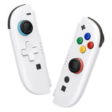 eXtremeRate D-Pad Version Replacement Full Set Shell Case with Buttons for Joycon 2 of Nintendo Switch 2 - Deluxe Version - White - SZMNTM005